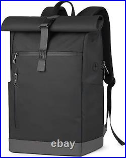 Inateck Laptop Backpack Womens Mens 17 Inch Splash-proof Antitheft Roll Top Ruck