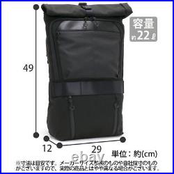 Is Plus Ruck Sack Toyooka Bag Collaboration Mens Black A4 Eye Series Roll Top Ru