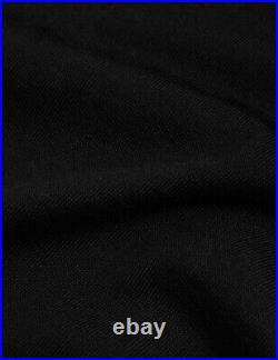 Jaeger Pure Extra Fine Merino Wool Roll Neck Jumper Top Black Bnwt XL