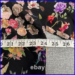 Johnny Was Top Womens Small S Floral Silk Blouse Embroidered Biya Bridgitte
