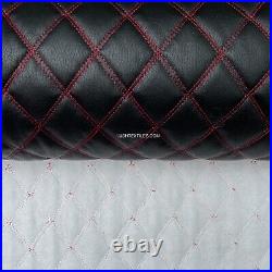 LEATHER Fabric Bentley Stitched & Padded Quilted Car Seats BMW, AUDI Upholstery