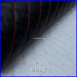 LEATHER Fabric Bentley Stitched & Padded Quilted Car Seats BMW, AUDI Upholstery