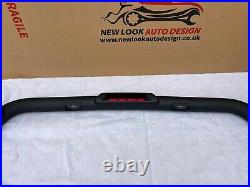 LED Black stainless steel Roll bar with Brake lights Fits Ford Ranger 2012+