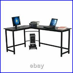 L Shaped Desk Home Office Desk Shelf Gaming Computer Monitor Stand Pc Table