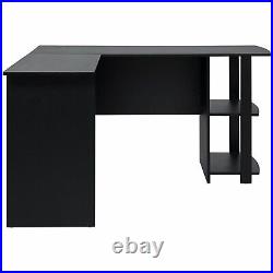 L-shaped Computer Desk Corner Gaming Table Workstation Office Study 2 Tiers