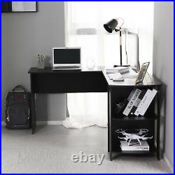 L-shaped Computer Desk Corner PC Table Workstation Home Office Study with Shelves