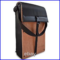 Laptop Backpack Roll-Top Rucksack WOODSACK with Laptop Case Water-Resistant