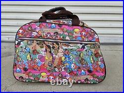 Lesportsac Rolling Duffel Bag Satchel Luggage Carry On Kawaii Travel Suitcase