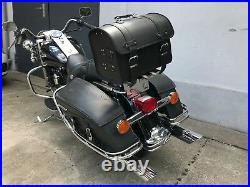 Loki Top Case Leather Case Trike Quad HD Chopper Motorcycle Universal Black BMW