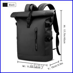 Messenger Backpack Roll Top Backpack Men's 36-55L Waterproof Laptop Bag Ladies