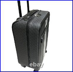 Michael Kors Jet Set Travel Rolling Trolley Suitcase Heather Grey Black MK