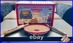 Mini Tandoor Oven With Free Rolling Pin, Food Tong And Chapati Chaba
