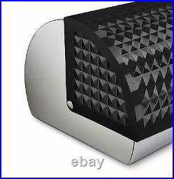 Morphy Richards 978050 Dimensions Roll Top Bread Bin in Black 2 Year Guarantee
