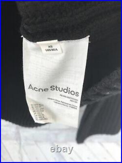 NEW Acne Studios Kanamda Roll-neck Ribbed Wool Sweater Black XS