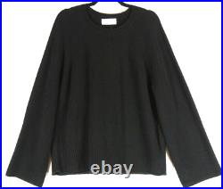 NEW DESIGNHISTORY Pure cashmere crew neck Sweater in Black Size XL #S6218