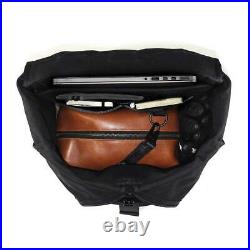 NEW Defy VerBockel Rolltop 2.0 Un-Zipped Wax Canvas Backpack BLACK $289