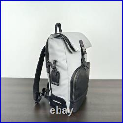 NEW TUMI OSBORM 6602021 White Black Roll Top Bag Backpack Business Travel UNUSED