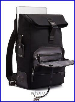 NEW Tumi HARRISON OSBORN 17.5 Roll Top Backpack SOLID BLACK