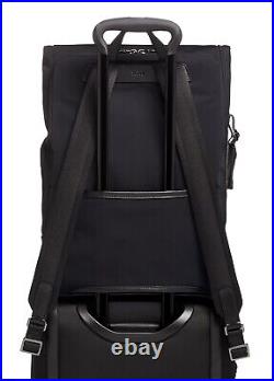 NEW Tumi HARRISON OSBORN 17.5 Roll Top Backpack SOLID BLACK