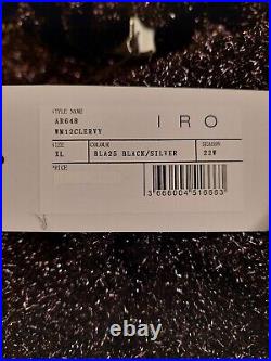 NWT IRO Paris Black Metallic-knit Sweater Size XL MSRP $395
