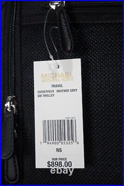 NWT MICHAEL KORS Jet Set Travel Rolling Trolley Suitcase Luggage HEATHER GREY MK