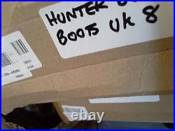 New Size 8 Hunter Original Roll Top Sherpa Warm Waterproof Wellie Rain Boots