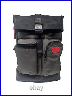 New Tumi Cypress Roll-Top Backpack Gray, Red, Black 2223388GRDO