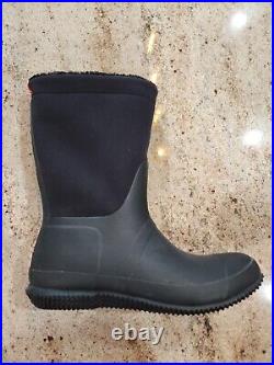 New Women's HUNTER Black Roll Top Sherpa Lined Boot Size 9