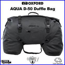 Oxford Aqua D-50 Waterproof Motorcycle Motorbike Roll Bag Luggage 50L
