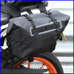 Oxford Aqua P32 Waterproof Motorcycle Panniers Roll Top Saddle Bags Black OL755