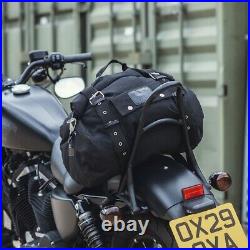 Oxford Heritage Vintage Waterproof Motorcycle Roll Top Duffle Bag 20L Black