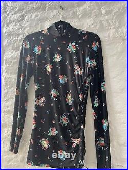 Paco Rabanne Stretch Floral Roll Neck Top RRP£295