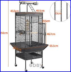 Parrot Cage 156Cm Large Bird Cage with Open Top/Stand/Rolling Wheels for Canary/