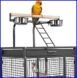 Parrot Cage 156Cm Large Bird Cage with Open Top/Stand/Rolling Wheels for Canary/