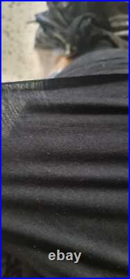 Plain Black Viscose Elastane Stretch Jersey Fabric 160cm x 100 Metres