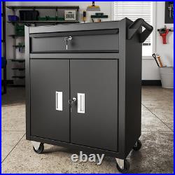 Portable Toolbox Tool Box Top Drawers Cabinet Garage Storage Roll Cabinet Mobile