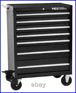 Professional Tool Trolley Chest 7 drawer black metal roll cab storage cabinet