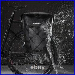 ROCKBROS UK Quality 18-24L 100% Waterproof Bike Pannier Bag Roll-Top Large New