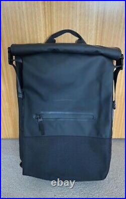 Rains Black Trail Rolltop Backpack Black NEW CONDITION