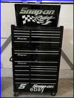 Rare Racing Edition Snap On Tool Chest, 40 Top Box, Middle Box and Roll Cab
