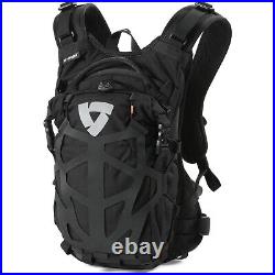 Rev It Arid 9L H2O Motorcycle Backpack Black Black Lightweight WP Roll-Top Bag