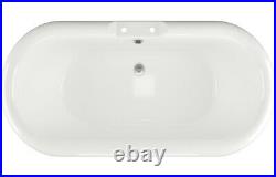 Richmond Freestanding Roll Top Traditional Classic Double Bath Feet WHITE BLACK