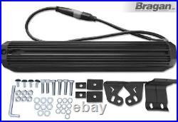 Roll Bar + LED Bar + Beacon + Rollback Tonneau Cover For VW Amarok 10 16 BLACK