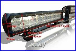 Roll Bar + LED + Brake Light + Light Bars To Fit Isuzu D-Max Rodeo 12-16 BLACK