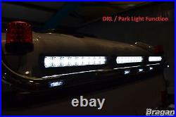Roll Bar + LED + Brake Light + Spots + Beacon To Fit Mitsubishi L200 15-19 BLACK