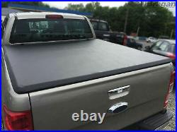 Roll Bar + LED Brake + Long Bed Tonneau Cover For Mitsubishi L200 05-15 BLACK
