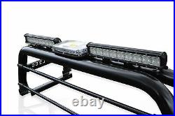 Roll Bar + LEDs + Bar + Beacon + T-Cover To Fit Mitsubishi L200 15 19 BLACK
