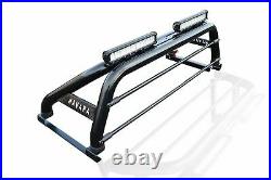 Roll Bar + LEDs + Brake Light + Light Bar For Nissan Navara D40 05 16 BLACK