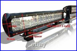 Roll Bar + LEDs + Light Bar + Tonneau Cover For Isuzu D-Max Rodeo 07 12 BLACK
