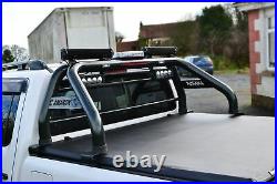 Roll Bar + Light Bars + Beacon + Tonneau Cover To Fit VW Amarok 10 16 BLACK